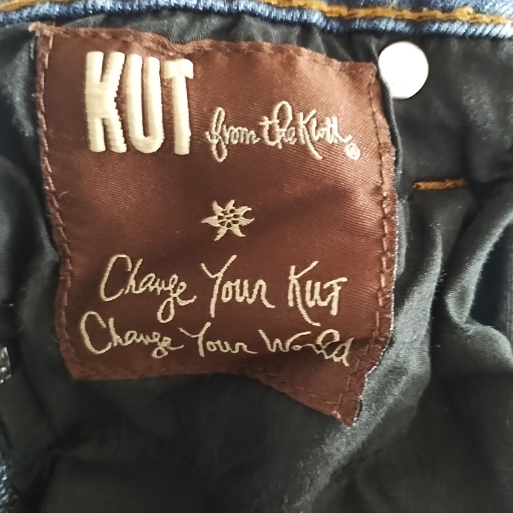 KUT from the Kloth Womens 2 Catherine Boyfriend Jeans Distressed Med Wash - Picture 7 of 8
